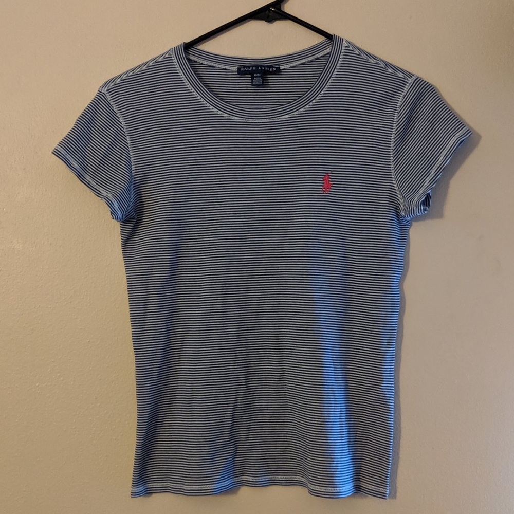 Navy blue stripped RL polo shirt